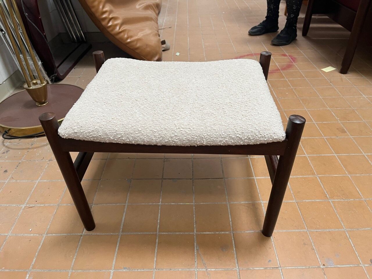 Tabouret danois des années 1960 à Bouclé