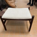 1960s danish stool in bouclé