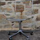 Chaise bureau pivotante chrome