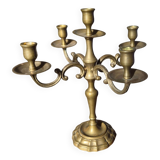 Chandelier 5 branches laiton massif