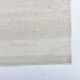 Tapis kilim en laine crème 205x132 cm, tapis kilim en laine blanche 4x7, tapis kilim uni.