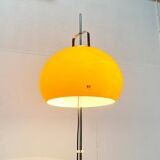 Italian yellow Lucerna floor lamp from the Space Age era, mid-century by Guzzini, 1960s.