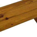 Vintage Scandinavian pinewood bench from the 1960's modern design