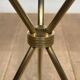 Tripod Side Table in Brass with Mahogany Top and Openwork Gallery. St. Trava