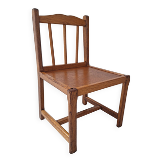 Chaise enfant en bois vintage