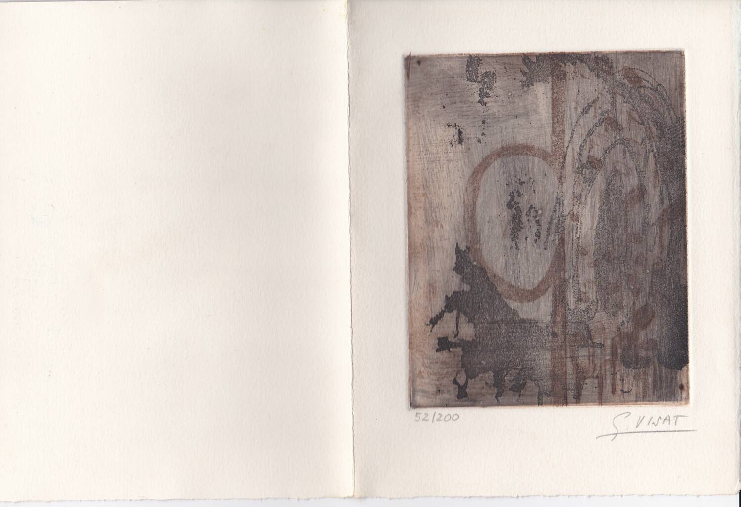 Original engraving by Suzanne Visat. Signed and numbered. 1994