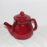 Red vintage teapot