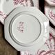 6 dessert plates in ironstone Clairefontaine, "Indiana" service.