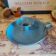 Old cellar rat enamelled metal candlestick