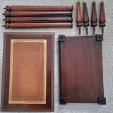 Pedestal table bedside Louis XVI mahogany style