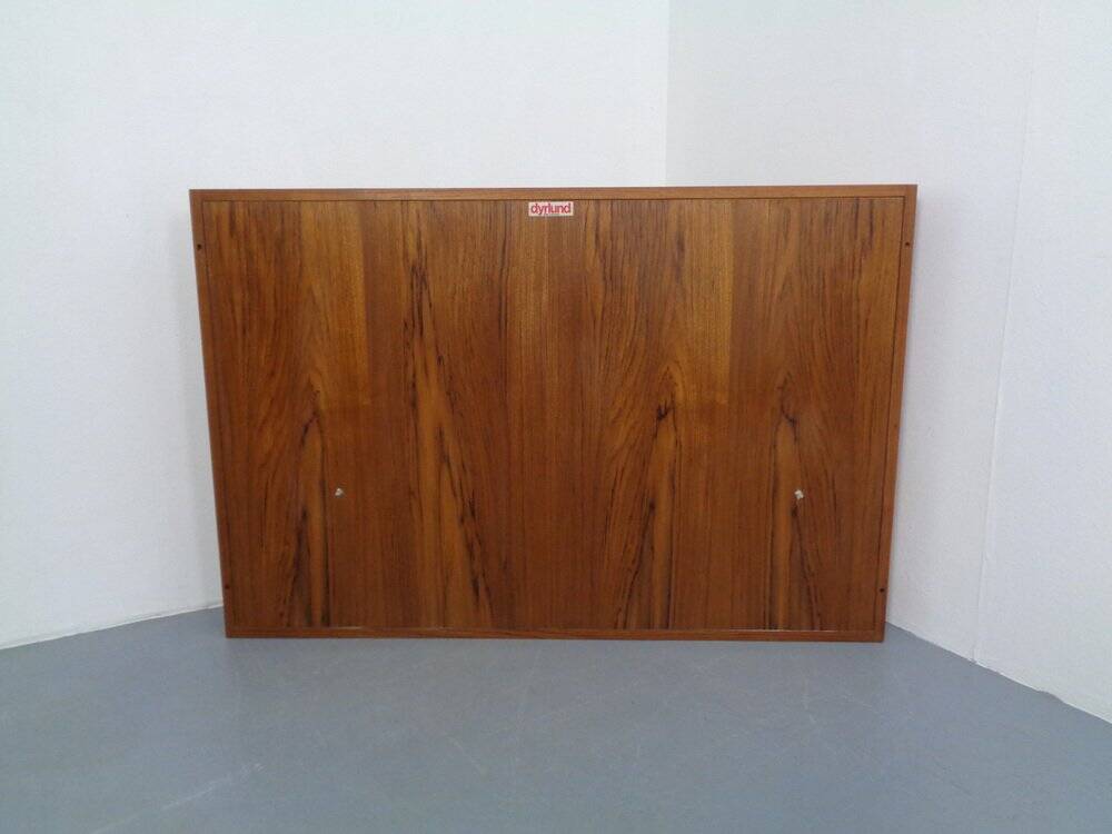 Wall cabinet with glass doors from Dyrlund, Denmark, 1970s.