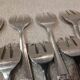 12 silver-plated oyster forks by silversmith Argit, Art Deco floral design