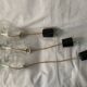 3 suspensions Raak Carthago aluminium and glass 1970