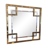 Mirror in chrome and brass 1980