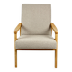Fauteuil modèle tchèque en boucle beige attribué à Jiri Jiroutek, années 1970
