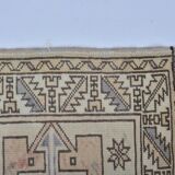 Tapis de couloir Oushak noué à la main