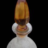 Amber liquor service 1930 glass and faceted carafe