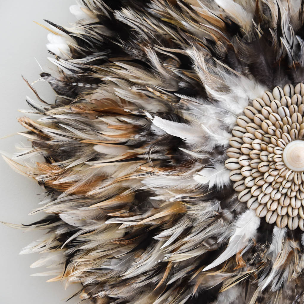 Juju beige brown feather