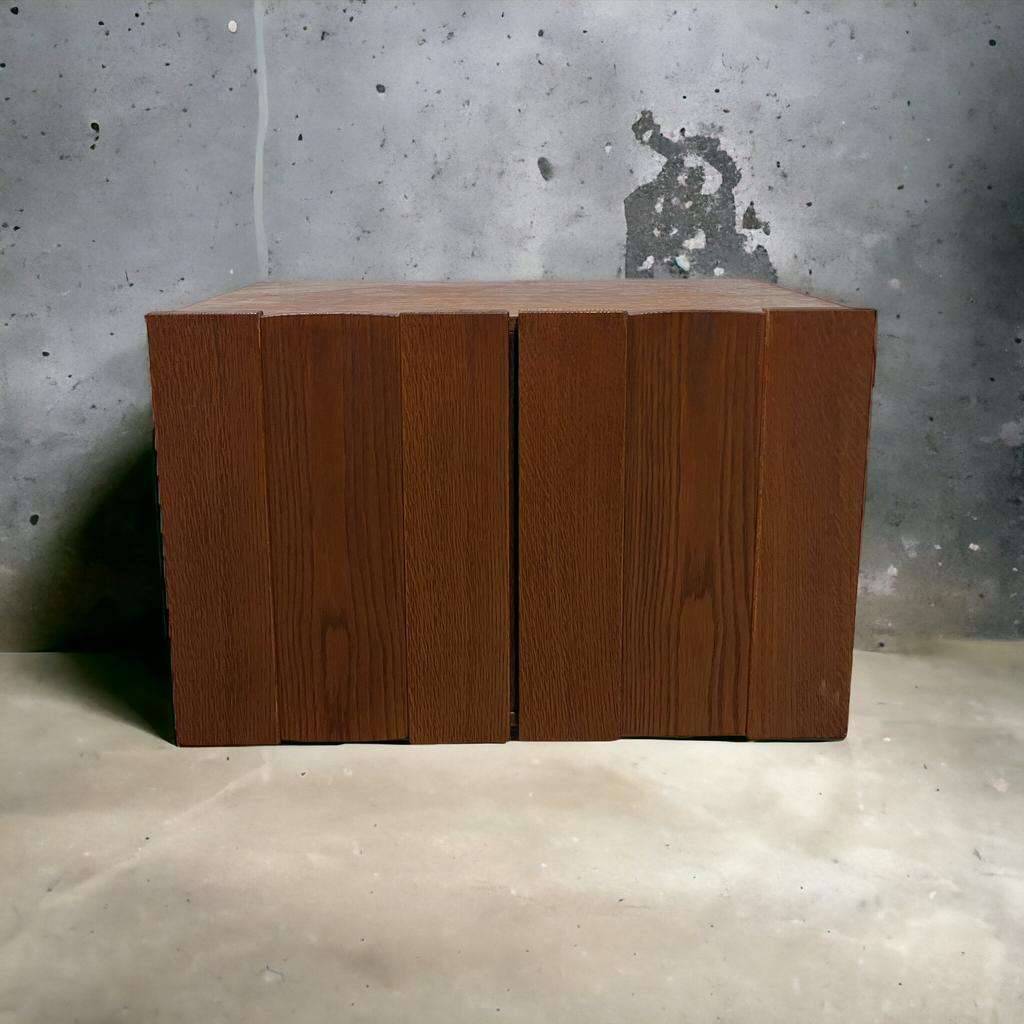 Vintage oak wall cabinet / wall cabinet / floating furniture