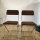 Pair of folding chairs eyrel made in france 1970s