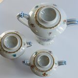 Coffee maker, creamer and sugar maker Limoges Pallas c. 1930