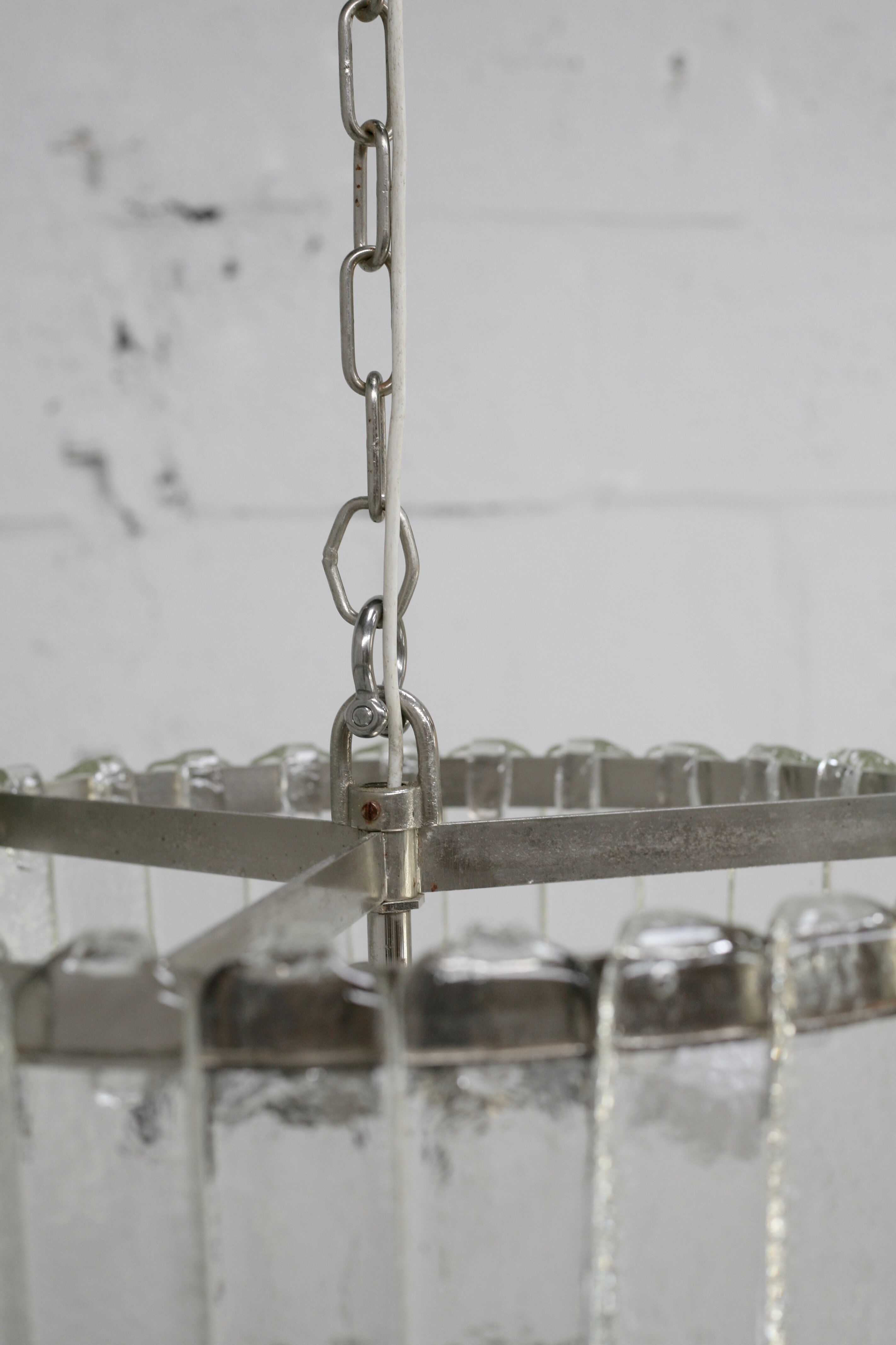 Chandelier by Carlo Nason, edited by Mazzega, Murano, Italy, circa 1970