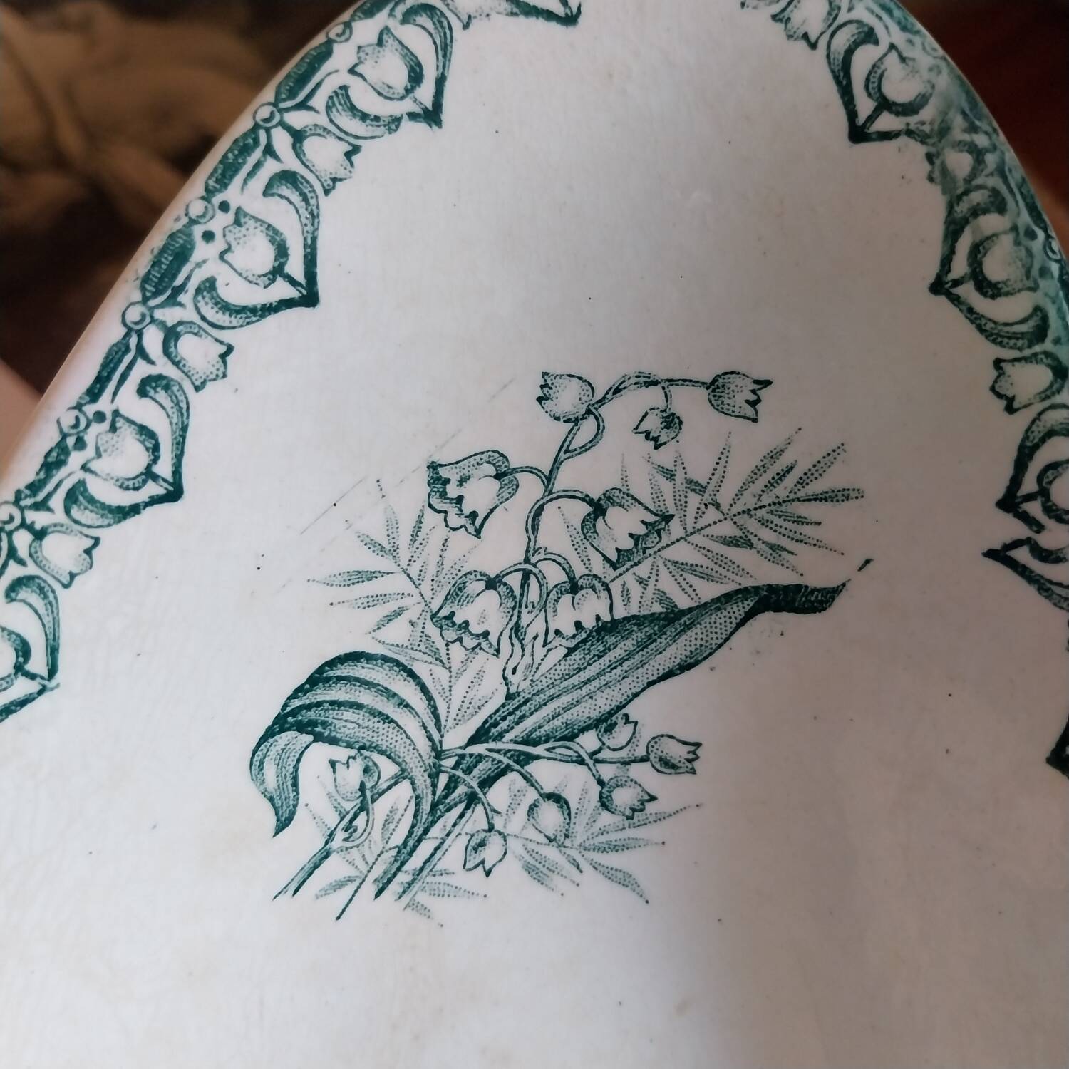 St Amandinoise St Amand iron clay dish Muguet model