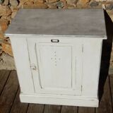 Antique small workshop/trade cabinet - Fir wood sideboard with zinc top