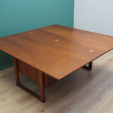 Bureau en teck, design danois, années 1970, fabriqué au Danemark