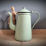Light green enamelled coffee maker