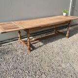 Extendable stripped farmhouse table 300 cm