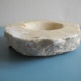 Large antique alabaster ashtray retro vintage decor alabaster ashtray