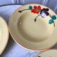 Set of 6 hollow plates digoin sarreguemines model "ginette" years 30-40