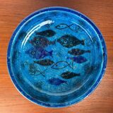 Bowl in the shape of a fish, modern fish from the mid-century by Aldo Londi for Bitossi, Italy, 1960s.