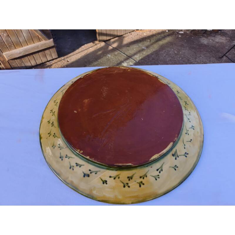 Glazed stoneware dish from St Jean de Fos