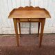 Vintage wooden desk table with one drawer
