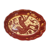 Ceramic dish by roger mequinion art-deco signed