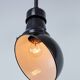 Set Of 2 Vintage Industrial Angled Enamel & Metal Black Lamps