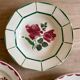 Set of 6 mismatched vintage soup plates