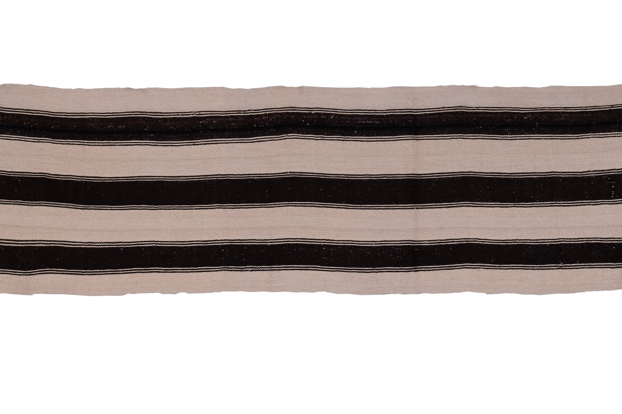 Vintage Striped Long Turkish Hemp Kilim Rug 68 x 464 cm