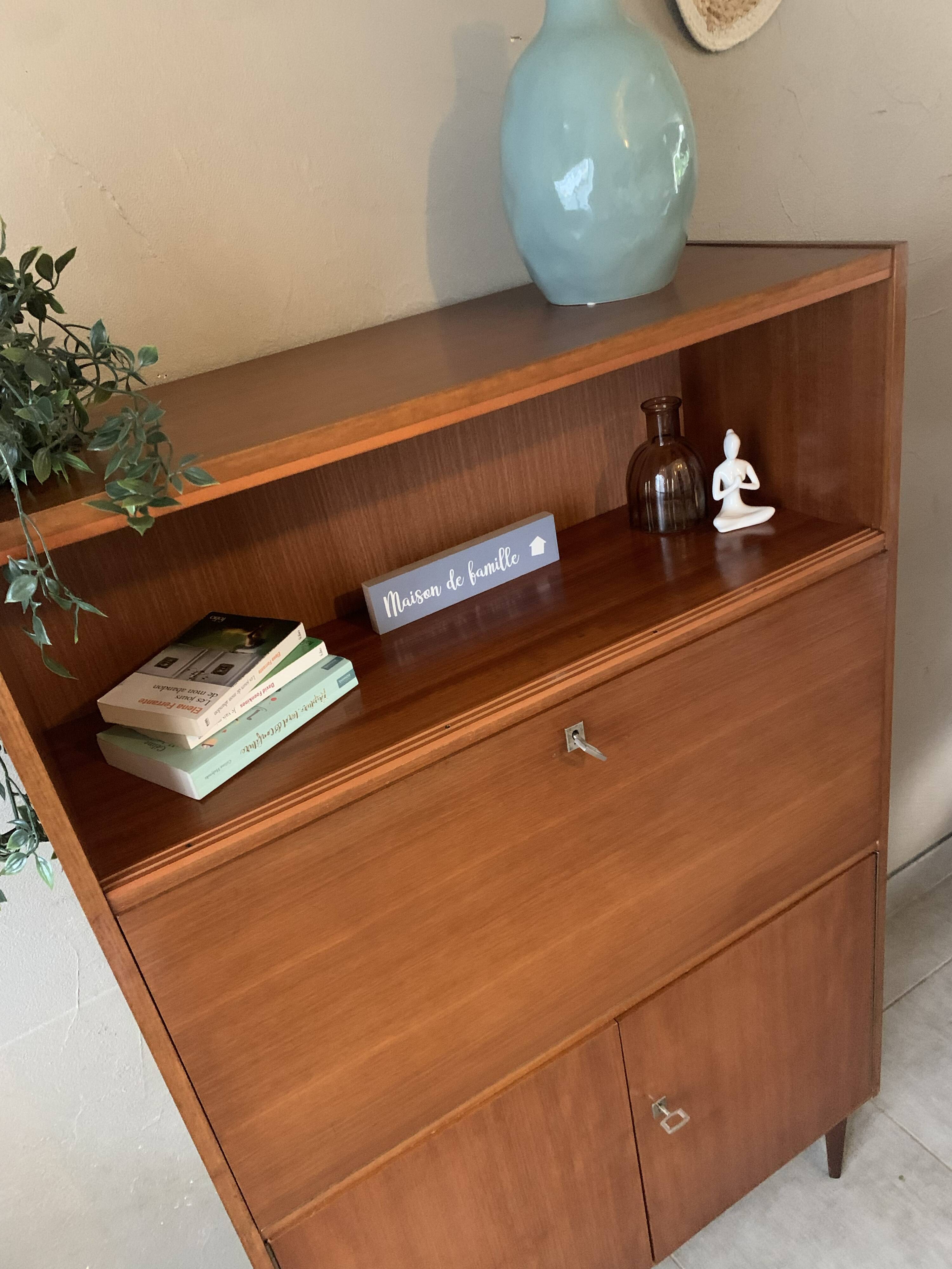 Scandinavian teak secretary, 1960s