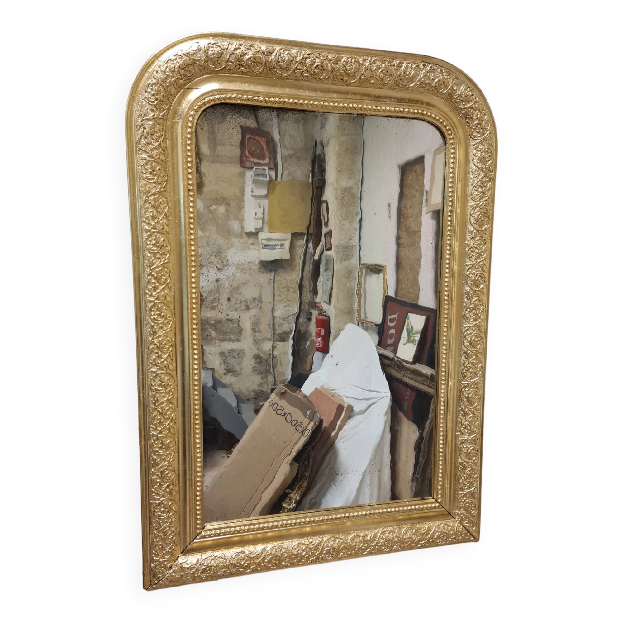Antique Louis Philippe gilded mirror