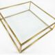 Vintage Hollywood Regency Brass & Glass Coffee Table (1970s)