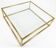 Vintage Hollywood Regency Brass & Glass Coffee Table (1970s)