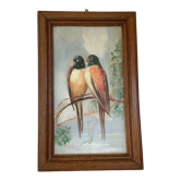 Old frame with two birds