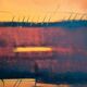Dário Bosa abstract diptych (orange/red) signed / canvas Brasilian art