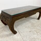 Table basse sculptée à la main Chine années 1930