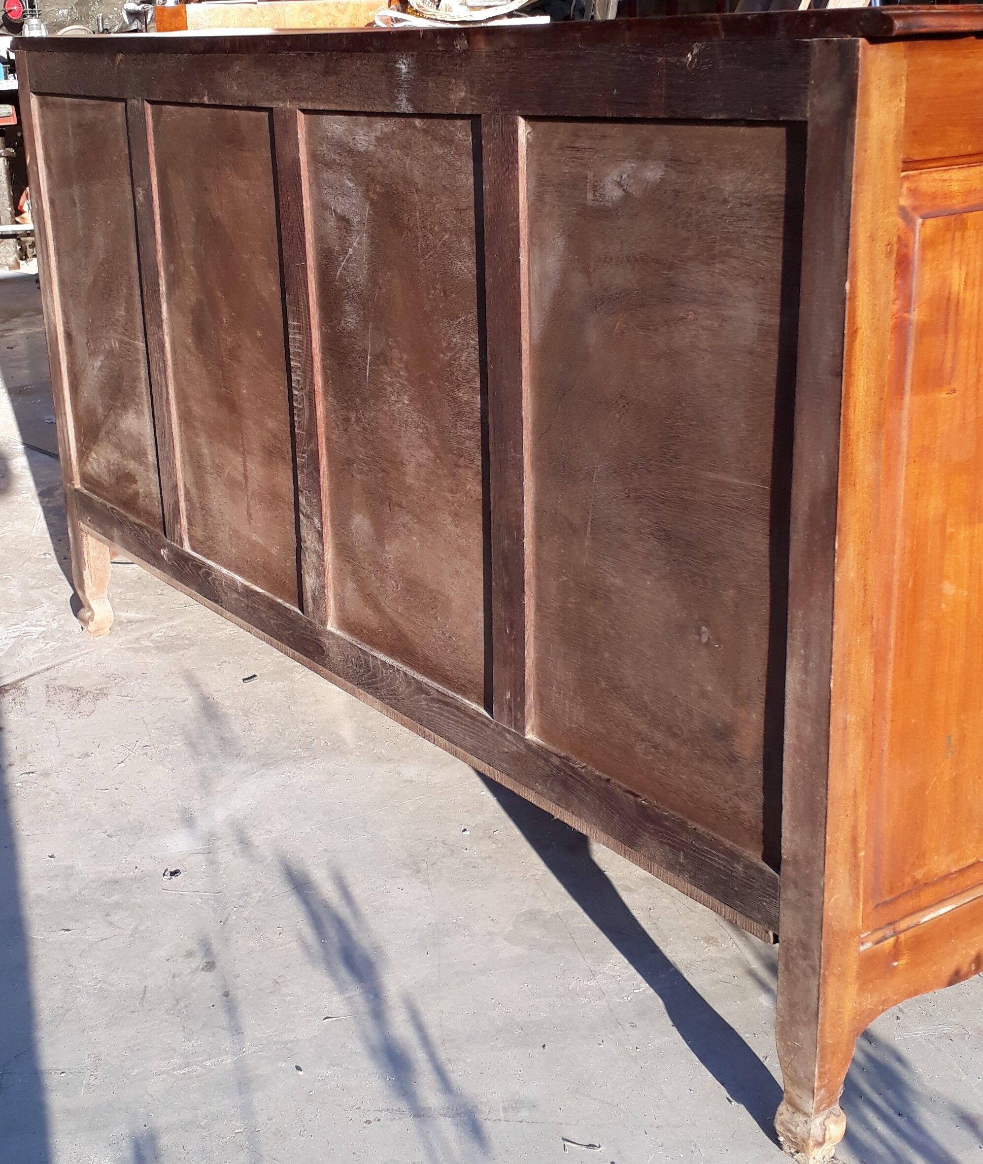 Solid cherry wood sideboard with 3 doors and 1 drawer