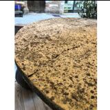 Table de jardin faux bois style Rocaille