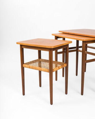 Set of 3 nest tables by Johannes Andersen for Silkeborg, 1960s, Denmark